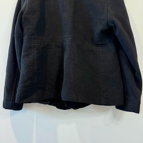 Nine West Short Peacoat Jacket Wool Blend / Black / S- 6 - Picture 7 of 9
